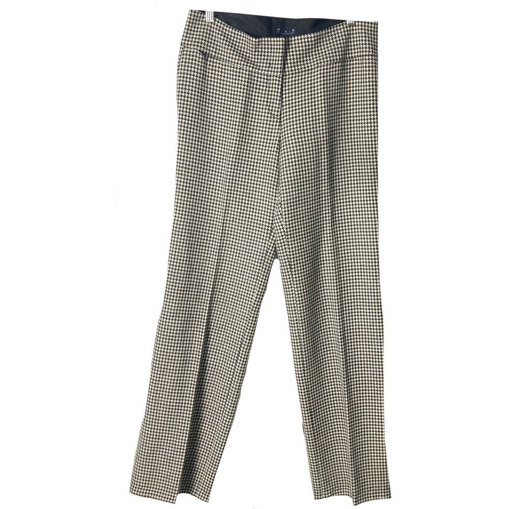 Vintage Mag by Magaschoni Wool Houndstooth Pant Size 8 Career Work Office Class